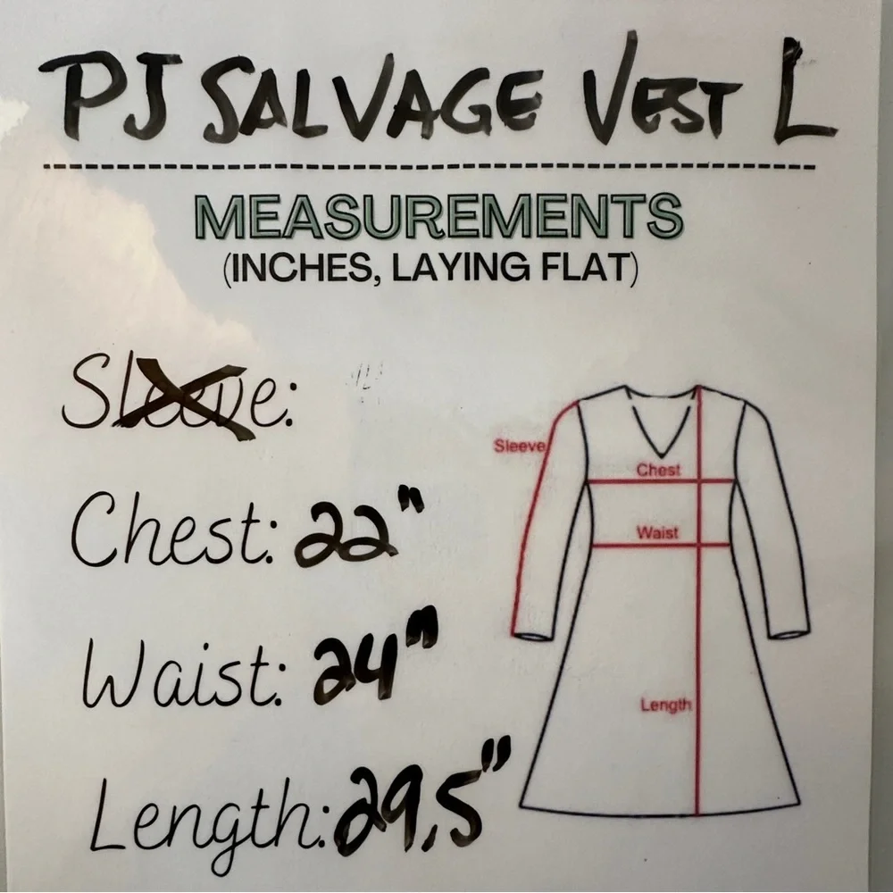 PJ Salvage Santa Fe Sherpa Vest L - Picture 11 of 12